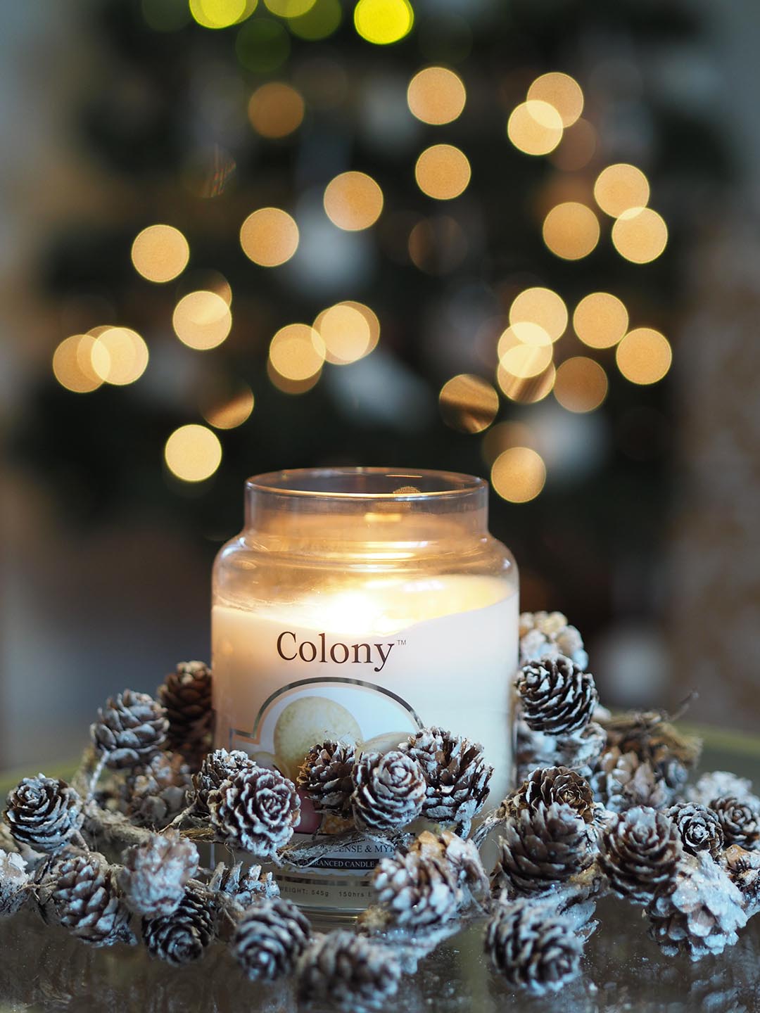 Wax lyrical christmas candle