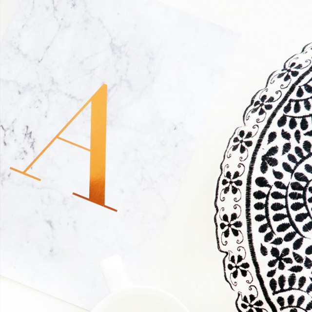 MONOGRAM MARBLE INITIAL PRINT lilyroseco