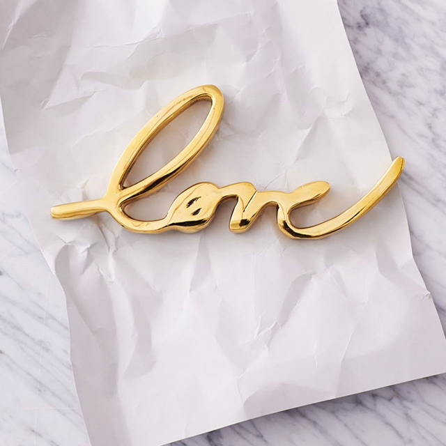 Brass Love Object west elm