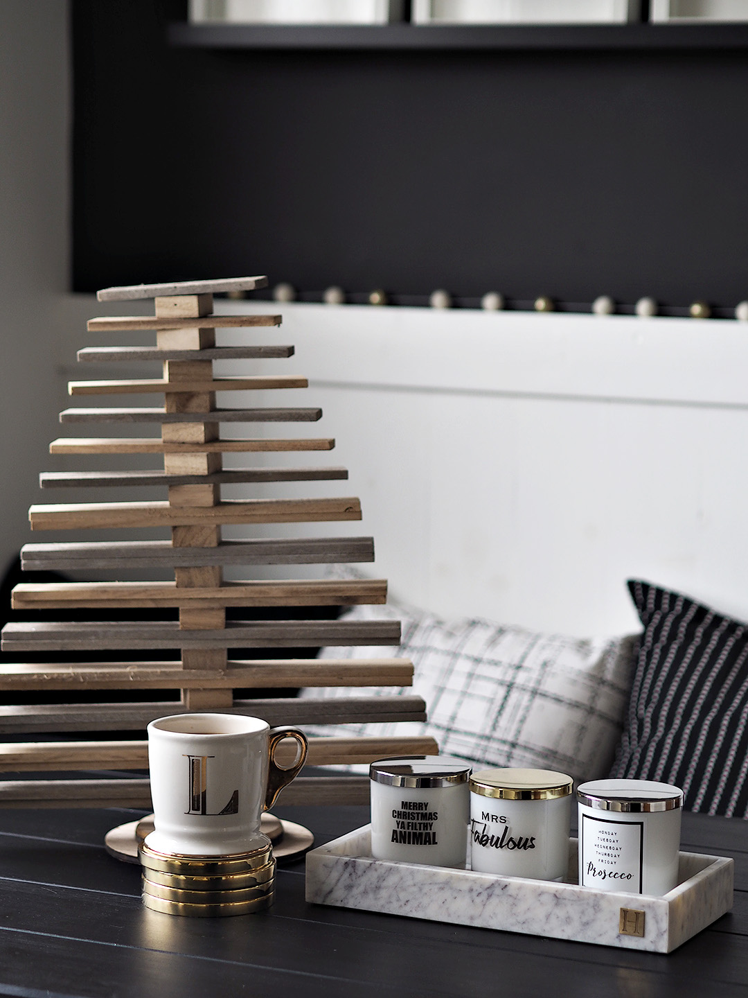 Monochrome Dining Room