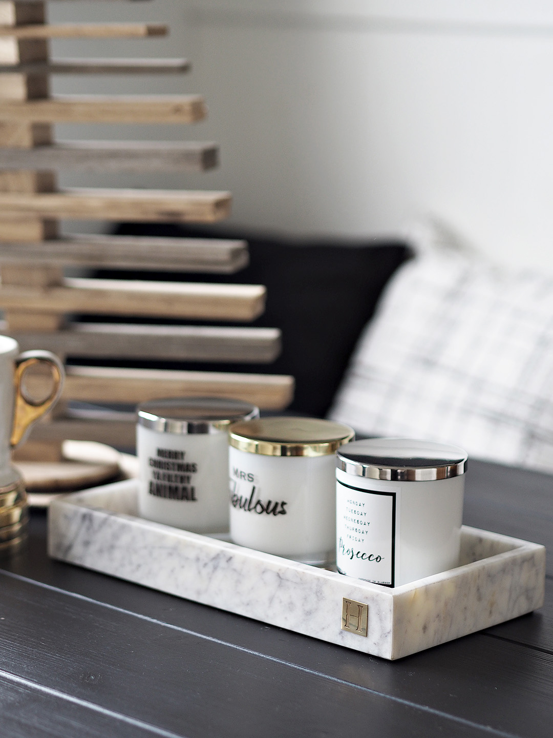 Monochrome Dining Room