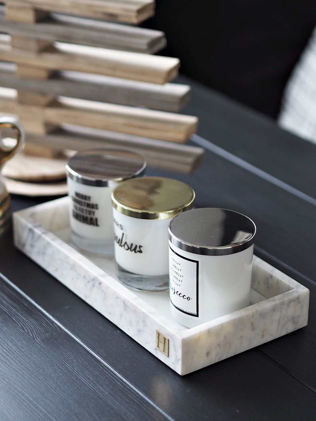 Monochrome Dining Room