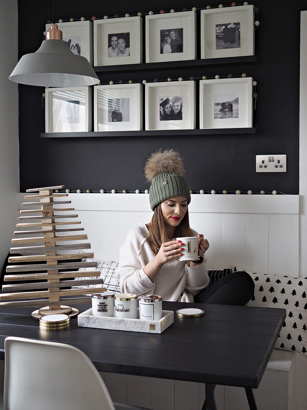 Monochrome Dining Room