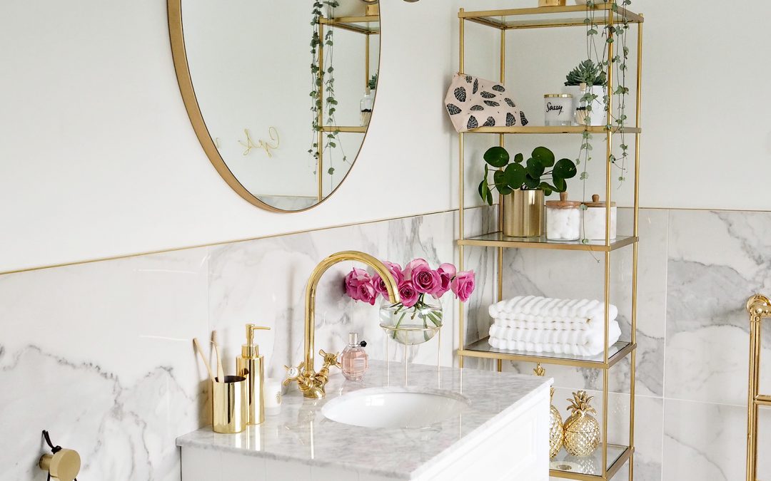Marble & Gold Bathroom Reveal