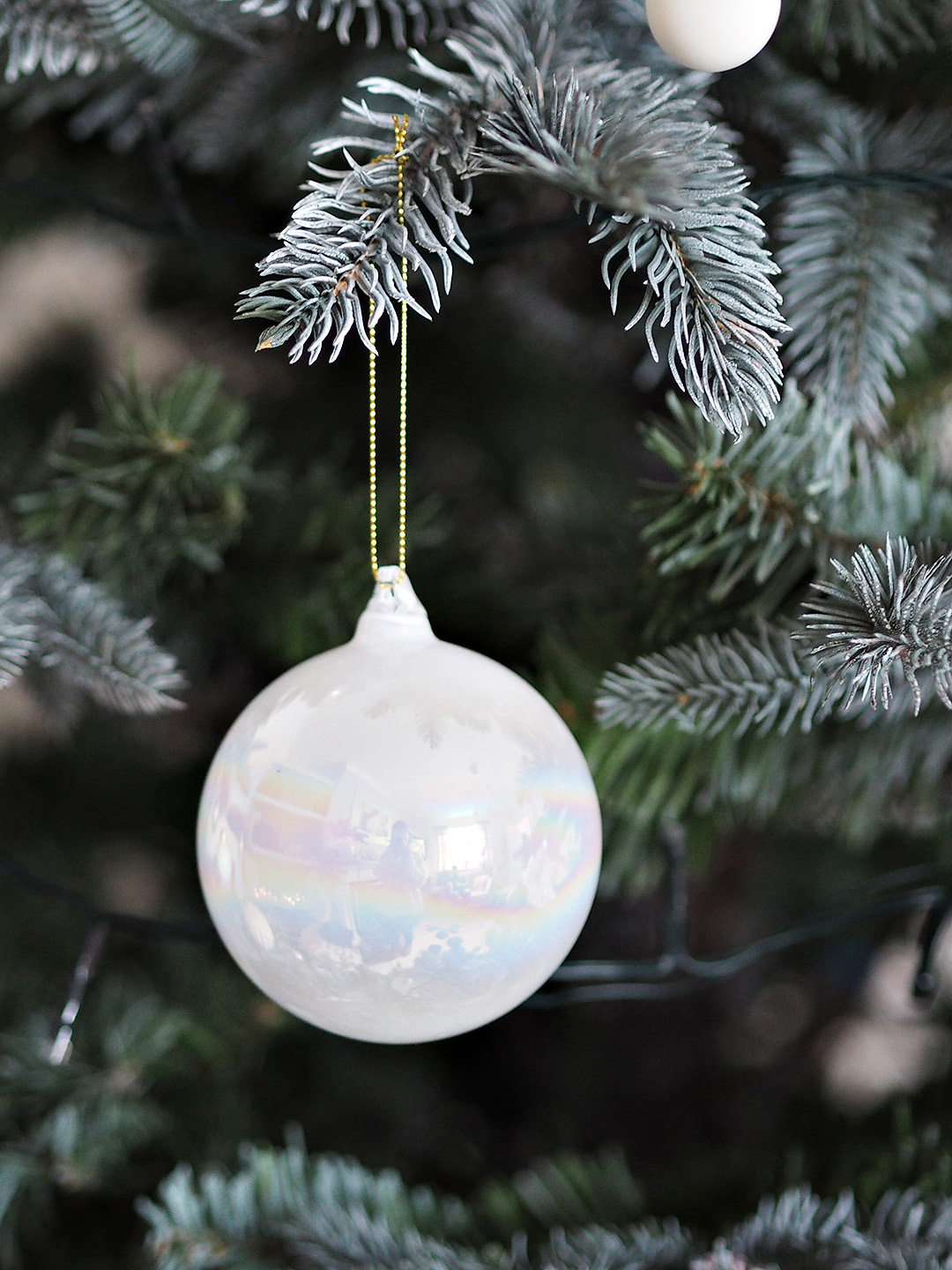 Pearl Glass Christmas Tree bauble