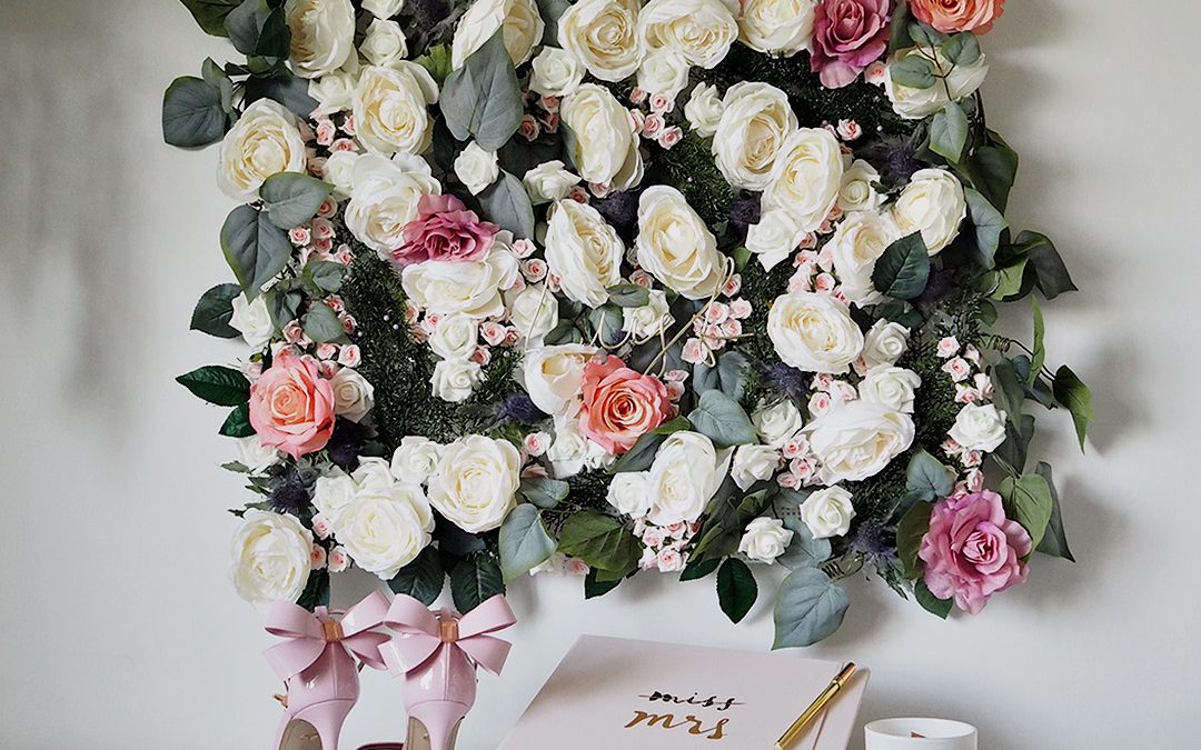 DIY Faux Flower Wall Feature