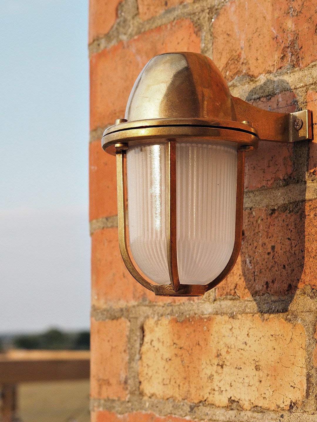 Outdoor brass lighting