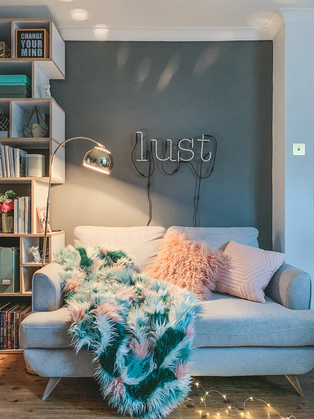 DFS Lull Grey Sofa