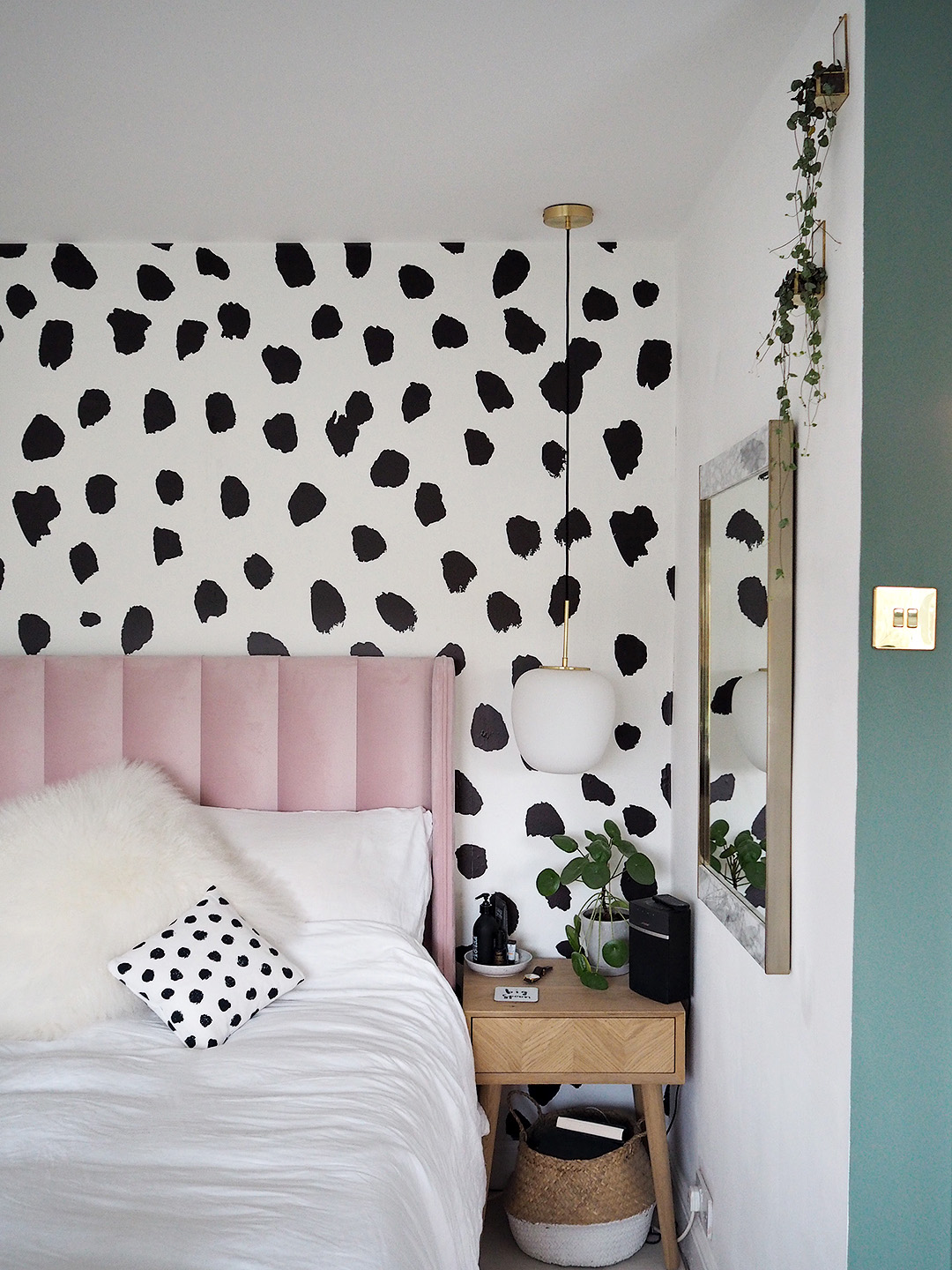 Dalmatian Print Pink Parlour Bedroom