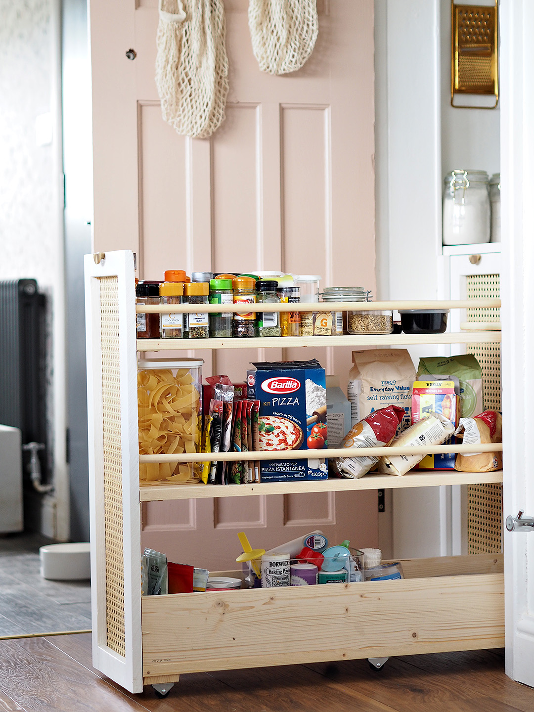 Pink Under the Stairs Pantry Cupboard