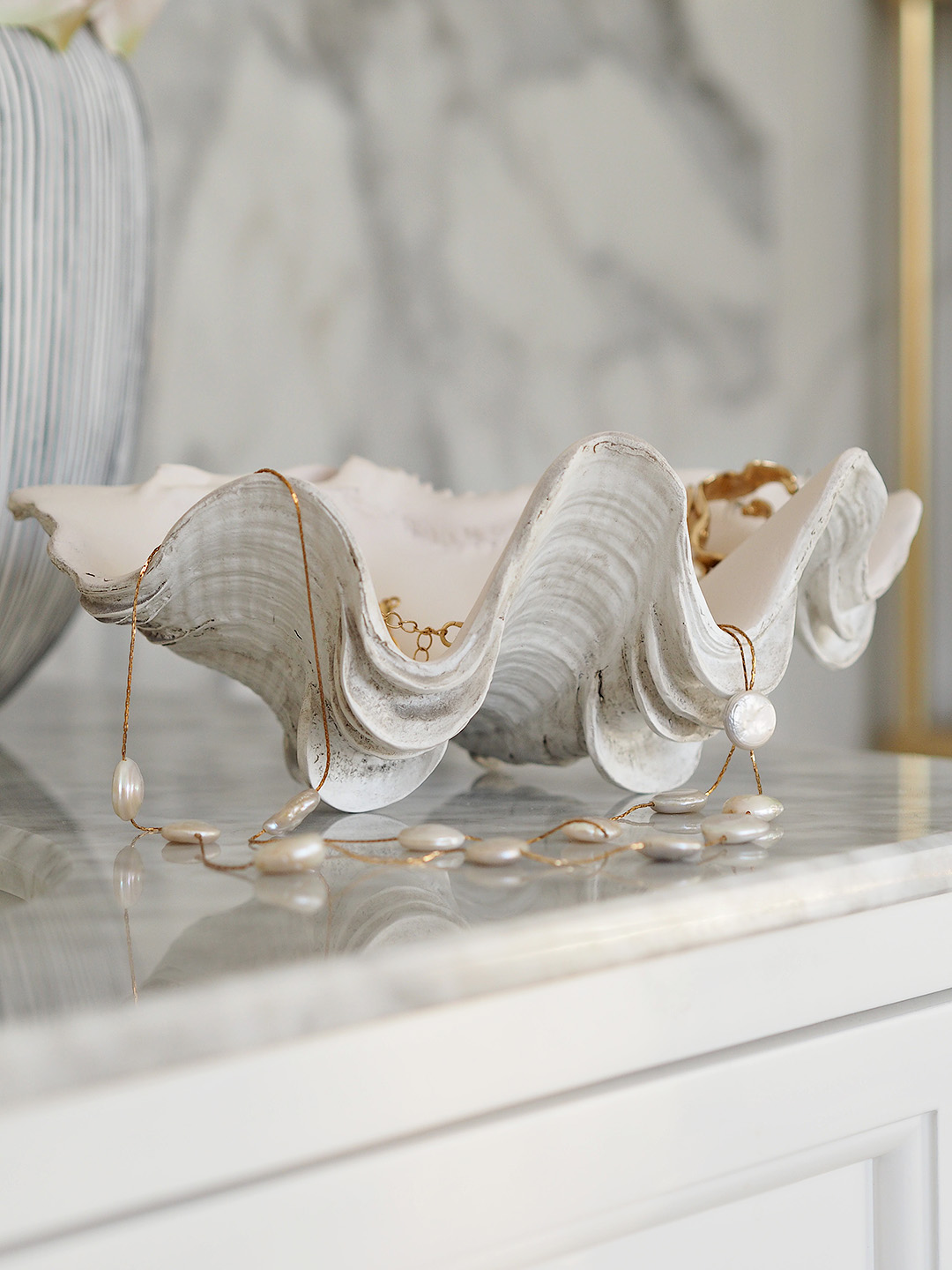 Faux Giant Clam Shell
