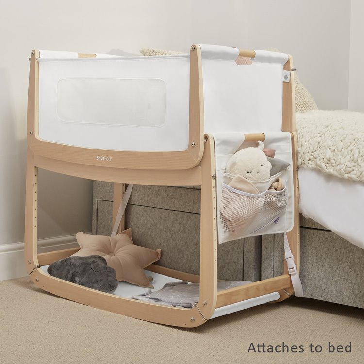 Snuzpod3 Natural Bedside Crib