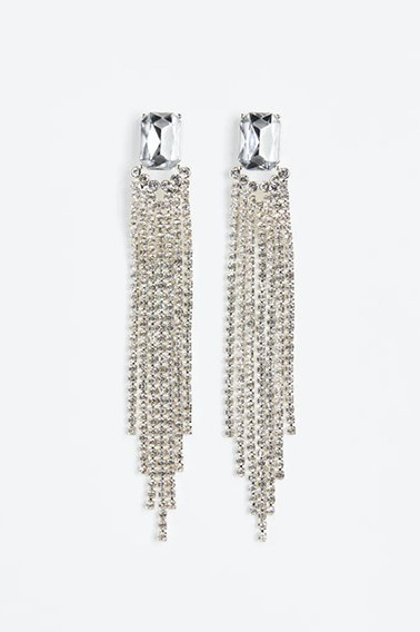 rhinestone party earrings